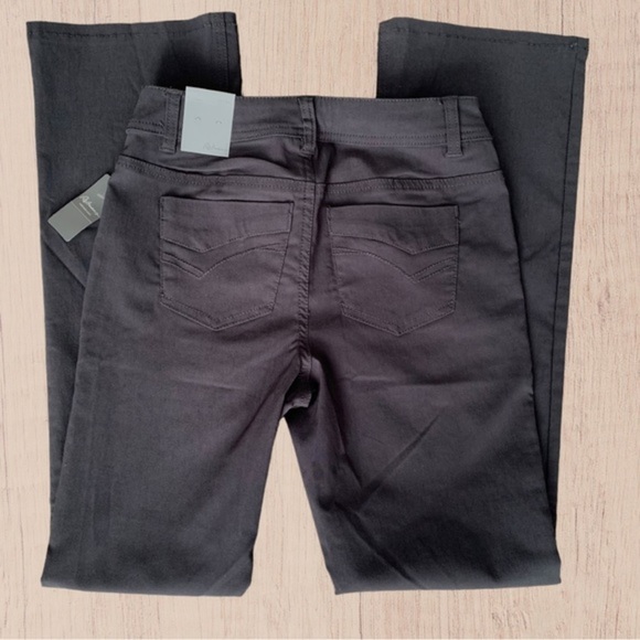 NEW Women's Bootcut Stretch pants size 0P Grey - Picture 5 of 16